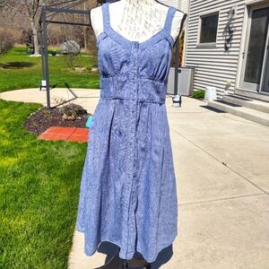 Great Plains Linen Medium Jean Dress!